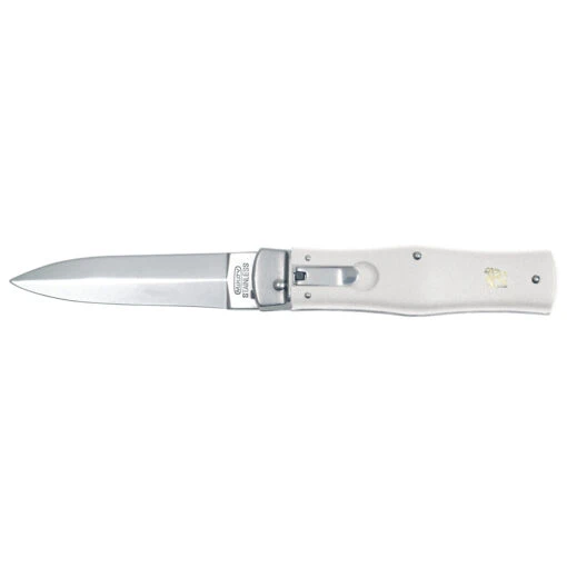 Couteau Automatique Predator Blanc Manche Synthétique Mikov