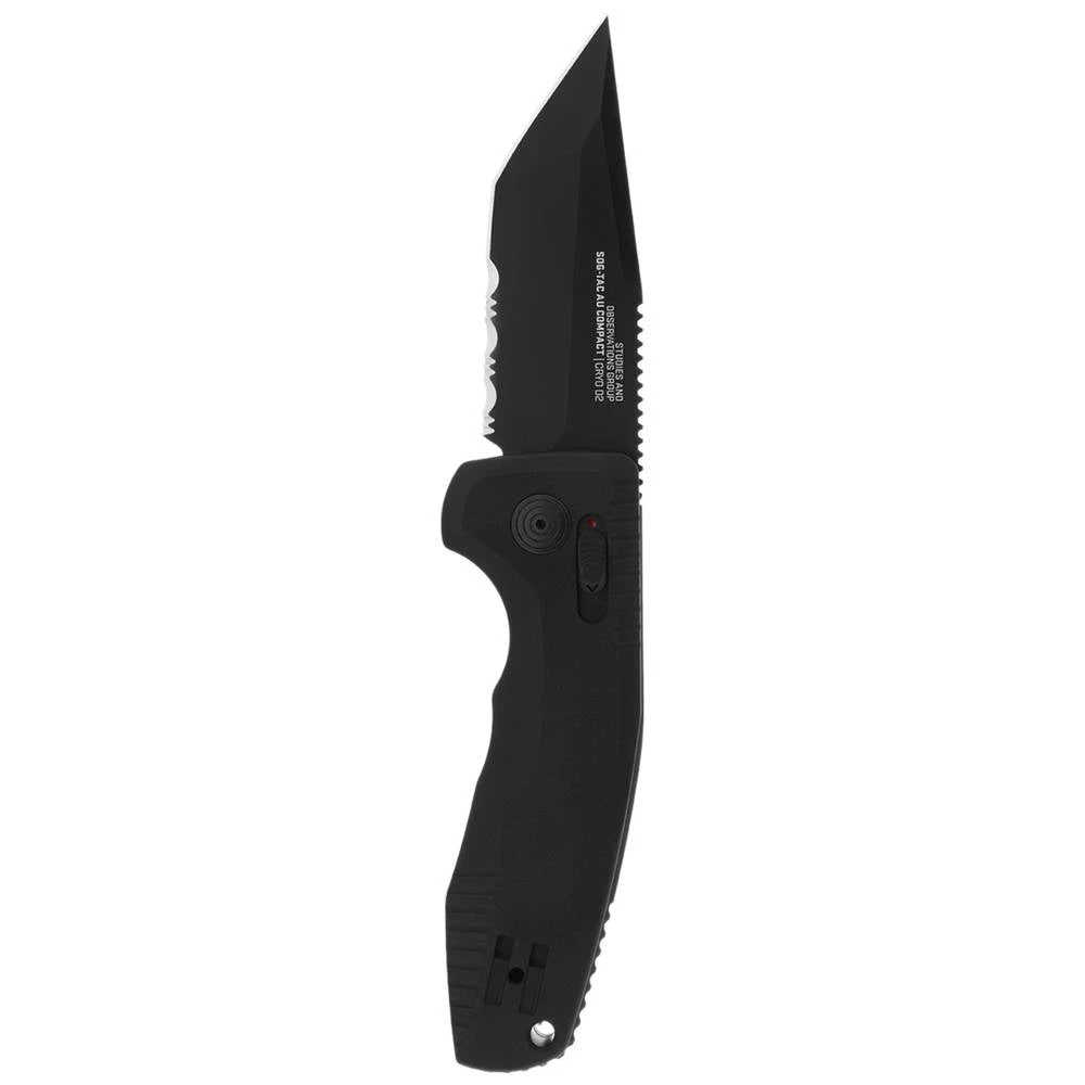 Couteau Automatique SOG-TAC Auto Compact Tanto Serrated Manche Aluminium Sog – Image 3