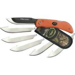 Couteau Pliant Multi-fonctions Razor Blaze (+6 Lames) Manche Caoutchouc Outdoor Edge