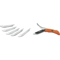 Couteau Pliant Multi-fonctions Razor Pro (+6 Lames) Manche Caoutchouc Outdoor Edge
