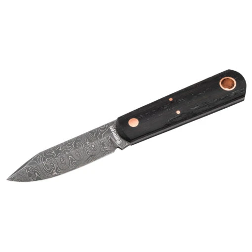 Couteau De Chasse Barlow Damas Fixe Manche Chêne Boker