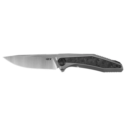 Couteau De Poche Modèle 0470 Titanium Manche Fibre De Carbone/Titane Zero Tolerance