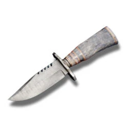 Couteau De Survie Bowie En Acier Damas Fait Main 10 Motif Escalier