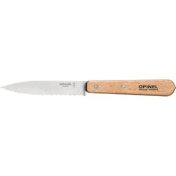 Couteau D'office Cranté N°113 Hêtre Manche Hêtre Opinel