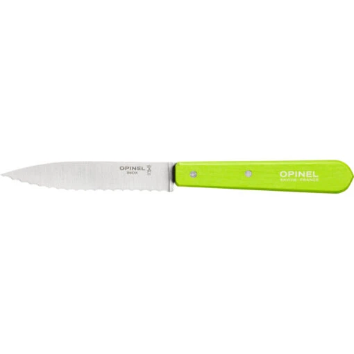 Couteau D'office Cranté N°113 Pomme Manche Bois De Charme Opinel
