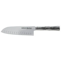 Santoku BAMBOO Manche Inox Samura